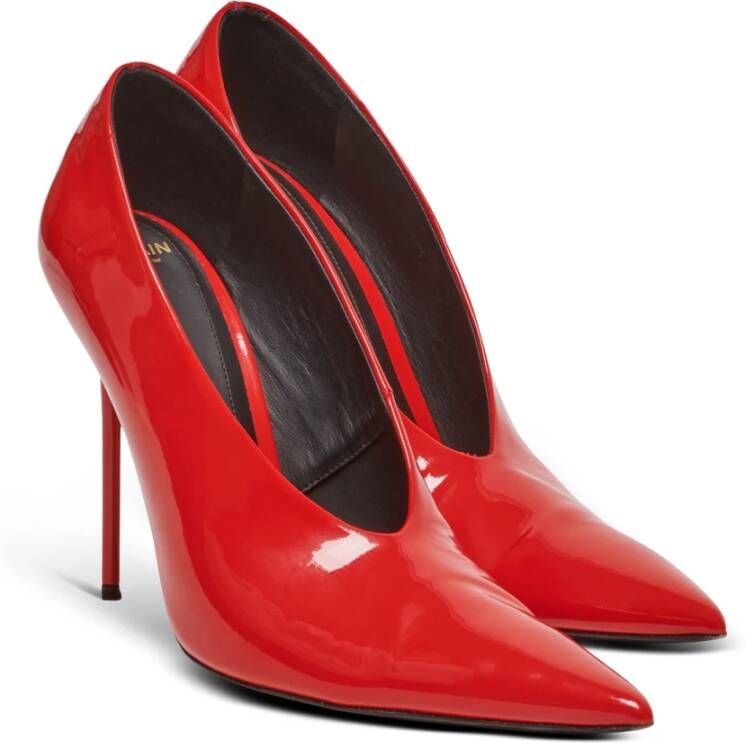 Balmain Clara lakleren pumps Red Dames