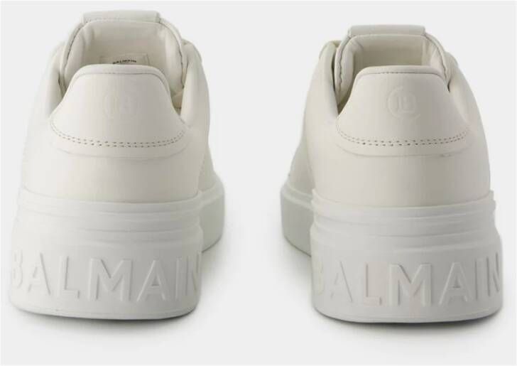 Balmain Court Sneakers Wit White Heren
