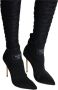 Balmain Crewneck gebreide enkellaarzen Black Dames - Thumbnail 8
