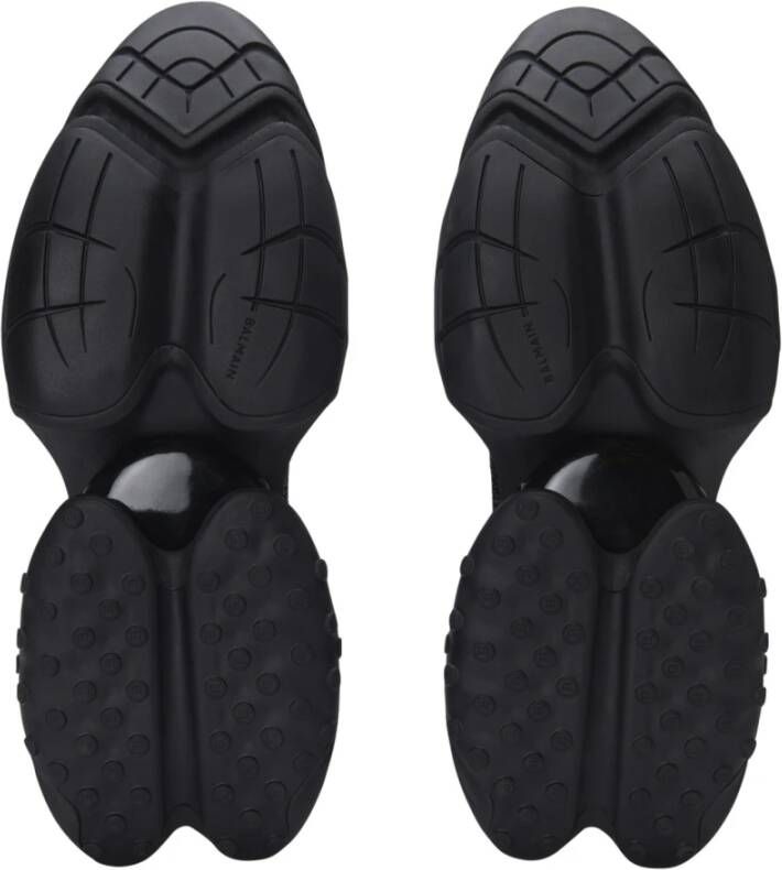 Balmain Eenhoorn loafers in strass kalfsleer Black Heren