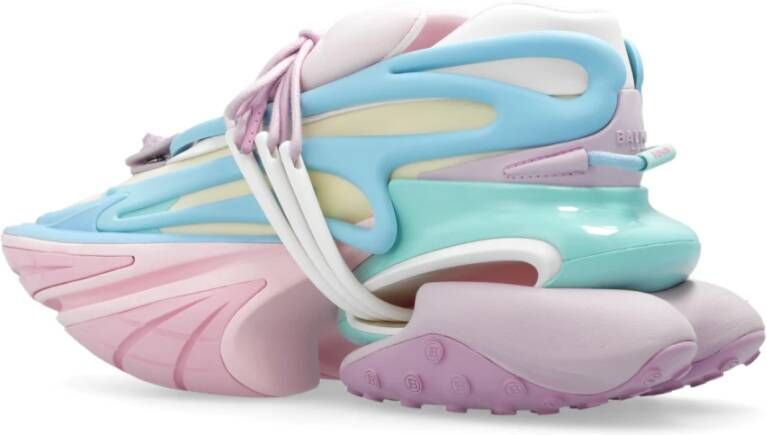 Balmain Sneakers met colourblocking Blauw - Foto 4