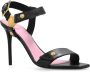 Balmain Gehakte Eva-sandalen in kalfsleer Black Dames - Thumbnail 4