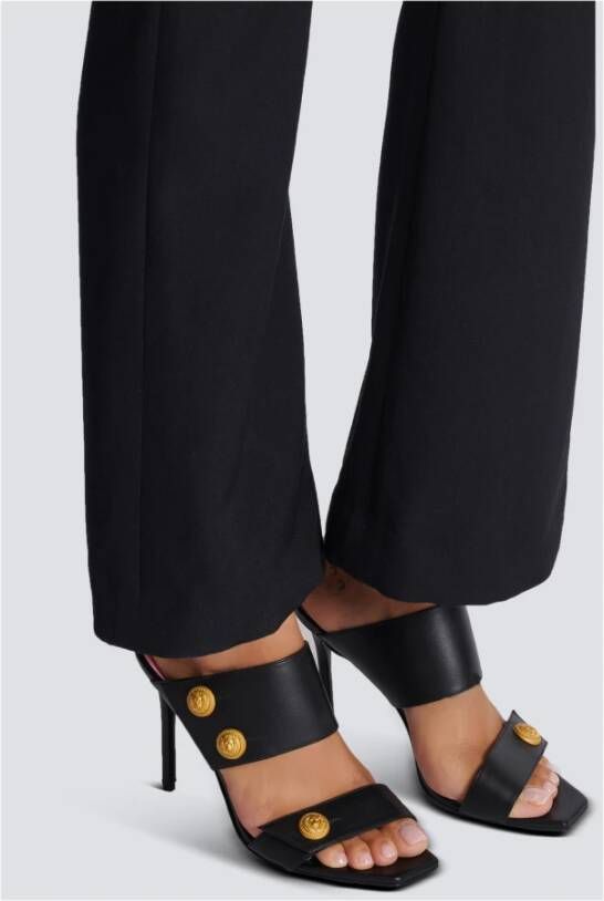 Balmain Leren handschoenen Zwart - Foto 3