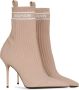 Balmain Stretch gebreide Skye enkellaarzen Pink Dames - Thumbnail 2