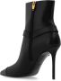 Balmain Zwarte Enkellaarzen met Leeuwenmunt Hardware Black Dames - Thumbnail 13