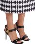 Balmain Gehakte Eva-sandalen in kalfsleer Black Dames - Thumbnail 8