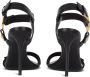 Balmain Gehakte Eva-sandalen in kalfsleer Black Dames - Thumbnail 10