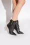 Balmain Uria leather ankle boots Zwart Dames - Thumbnail 9