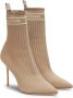 Balmain Boots & laarzen Skye stretch mesh ankle boots in taupe - Thumbnail 3