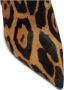 Balmain Moneta leopard print leather ankle boots Bruin Dames - Thumbnail 4
