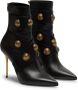 Balmain Alma leather ankle boots Black Dames - Thumbnail 5