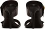 Balmain Heeled Eva-muiltjes van kalfsleer Black Dames - Thumbnail 4