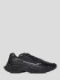 Balmain Zwarte Leren Sneakers met Contrasterend Logo Black Heren - Thumbnail 3