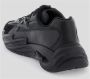 Balmain Zwarte Leren Sneakers met Contrasterend Logo Black Heren - Thumbnail 5