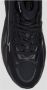 Balmain Zwarte Leren Sneakers met Contrasterend Logo Black Heren - Thumbnail 6