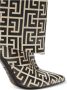 Balmain Ariel leren laarzen met monogram Black Dames - Thumbnail 4