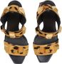 Balmain Ava leopard print leather platform sandals Bruin Dames - Thumbnail 8
