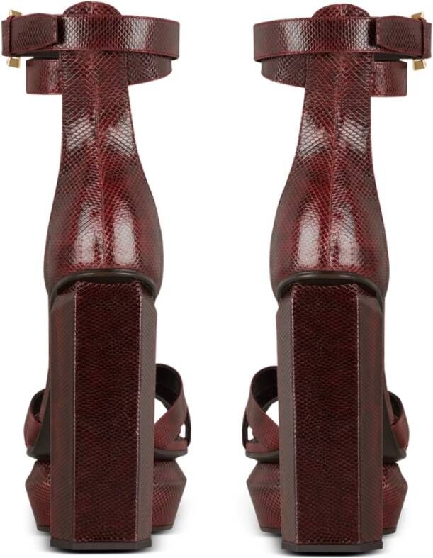 Balmain Sandalen met plateauzool Rood - Foto 3