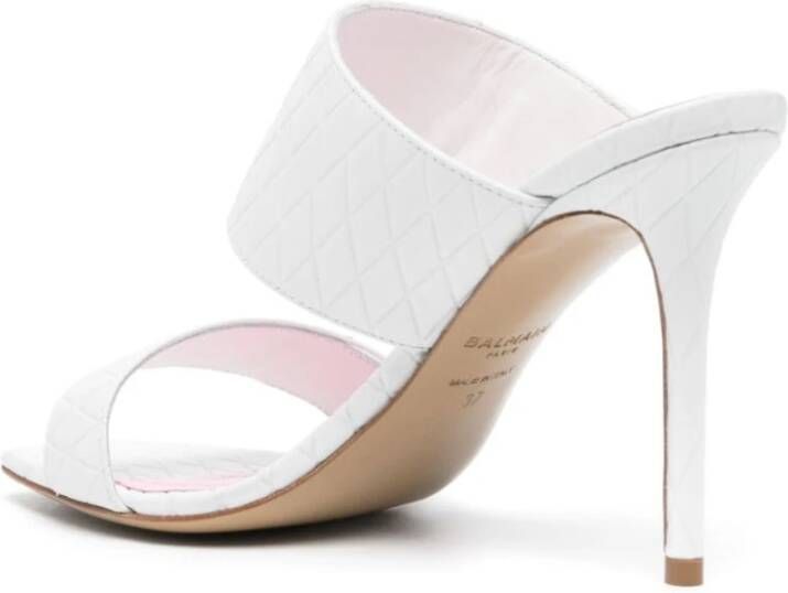 Balmain High Heel Sandals White Dames