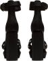 Balmain Zwarte Satijnen Plateau Sandalen Black Dames - Thumbnail 3