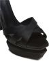 Balmain Zwarte Satijnen Plateau Sandalen Black Dames - Thumbnail 4