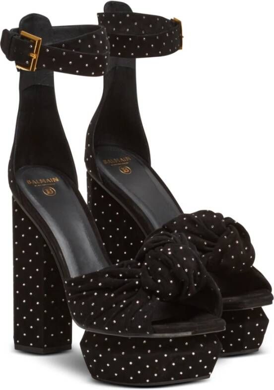 Balmain Ava sandalen verfraaid met kristal Zwart - Foto 2