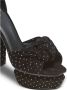 Balmain Ava sandalen verfraaid met kristal Zwart - Thumbnail 4