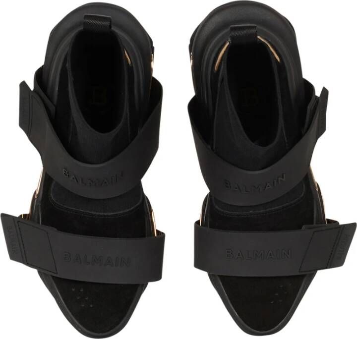 Balmain B-Bold high-top sneakers Zwart - Foto 4