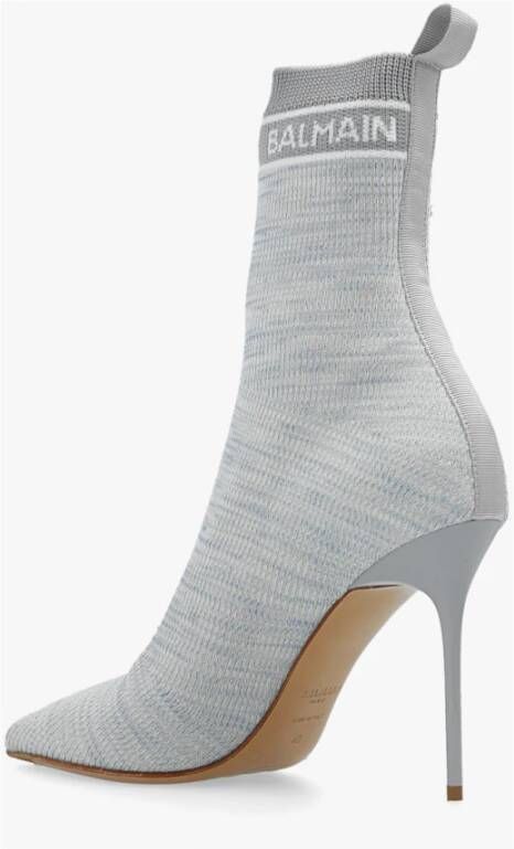 Balmain Skye gebreide enkellaarzen Blauw - Foto 8