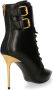 Balmain Uria leather ankle boots Zwart Dames - Thumbnail 3