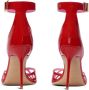 Balmain Lakleren Uma sandalen met opengewerkt rooster Red Dames - Thumbnail 8