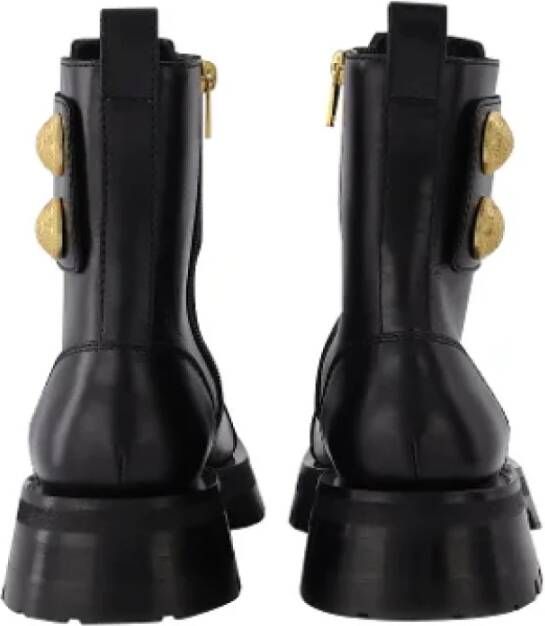 Balmain Leather boots Black Dames