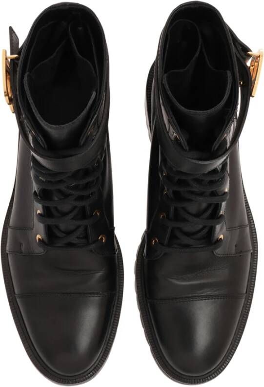 Balmain Ranger leren combat boots Zwart - Foto 5