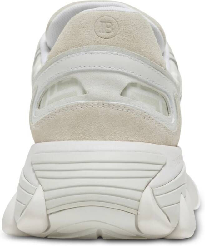 Balmain Leren sneaker White Heren