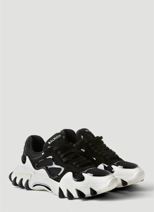 Balmain B-East trainers in leer suède en mesh Black Heren - Foto 13