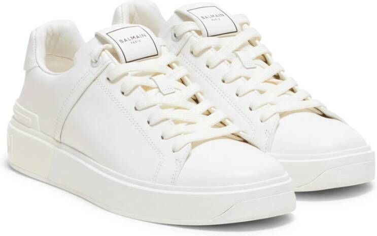 Balmain Leren sneakers White Heren