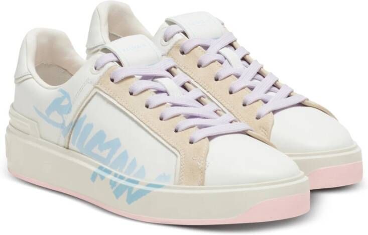 Balmain Leren sneakers Wit Dames