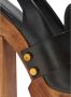 Balmain Mocassin met plateauzool Bonnie van leer en hout Black Dames - Thumbnail 4
