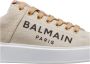 Balmain logo print canvas B-Court sneakers Beige Dames - Thumbnail 6