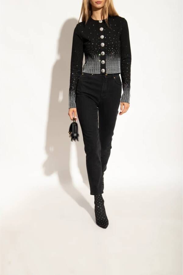 Balmain Moneta enkellaarzen verfraaid met kristallen Zwart - Foto 6