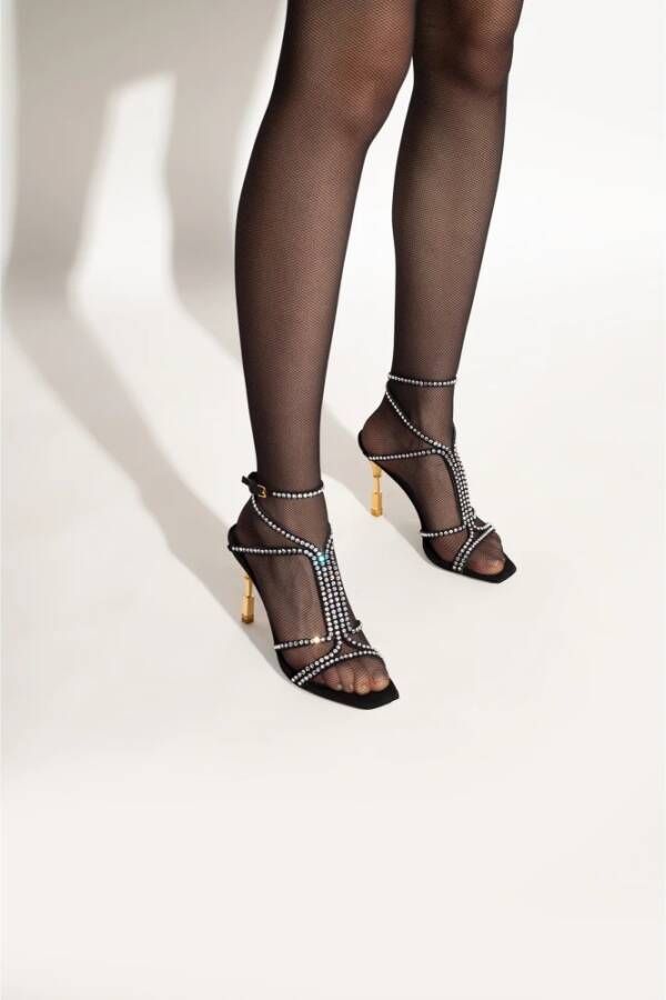 Balmain Moneta sandalen met hak Zwart Dames