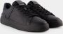 Balmain Zwarte Leren Court Sneakers Puntige Neus Black Heren - Thumbnail 2
