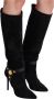 Balmain Nonchalante suède Eva-laarzen met hak Black Dames - Thumbnail 8