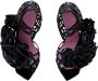 Balmain Patentleren Eden sandalen met open grid en bloemen Black Dames - Thumbnail 5