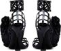 Balmain Patentleren Eden sandalen met open grid en bloemen Black Dames - Thumbnail 9