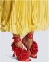 Balmain Patentleren Eden sandalen met openwerk rooster en bloemen Red Dames - Thumbnail 4