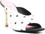 Balmain Polka Dot Witte Muiltje Kalf White Dames - Thumbnail 2