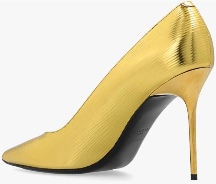 Balmain Pumps met puntige neus Geel - Foto 9