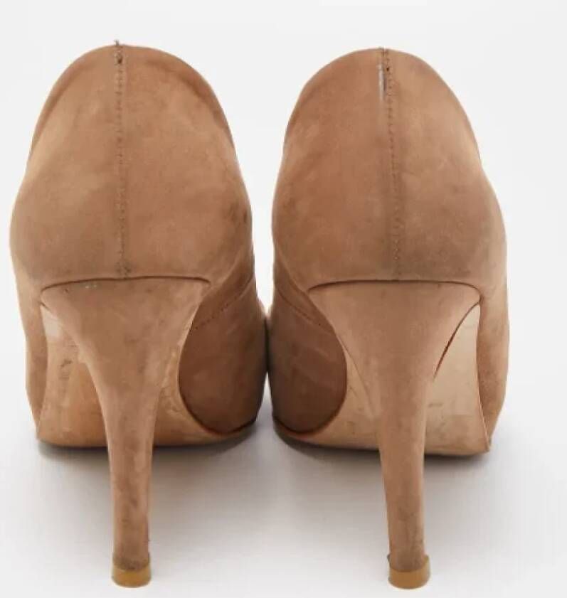 Balmain Pre-owned Leather heels Brown Dames