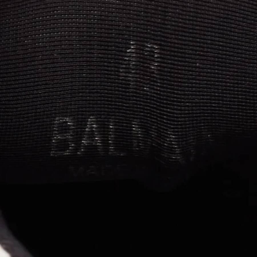 Balmain Pre-owned Leather sneakers Black Dames